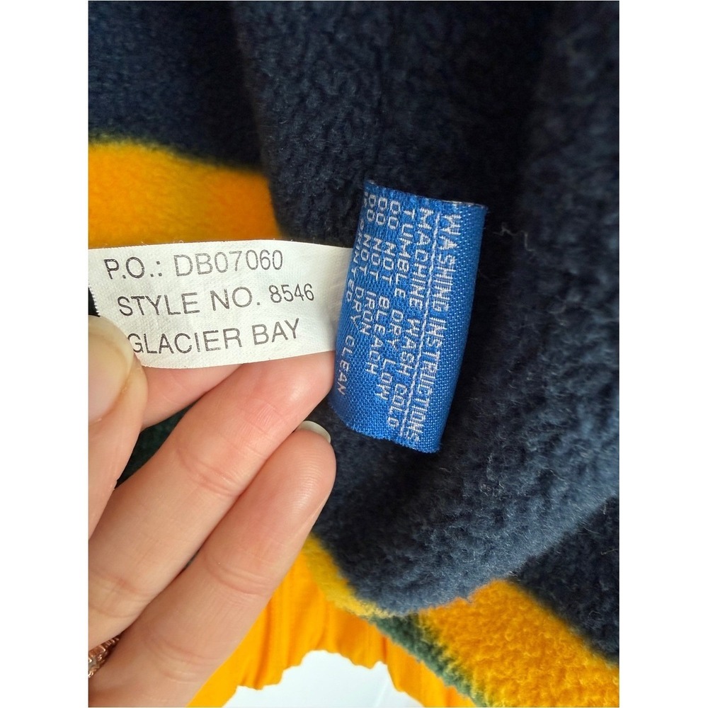 Dunbrooke Sport Glacier Bay Jacket Yellow Ripstop Fleece Vintage Y2K - Large - Picture 9 of 15